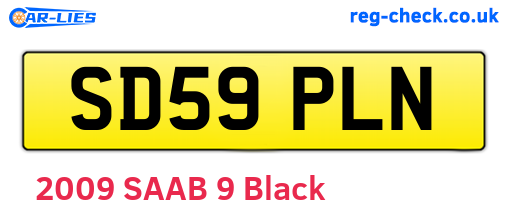 SD59PLN are the vehicle registration plates.