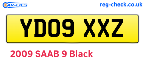 YD09XXZ are the vehicle registration plates.