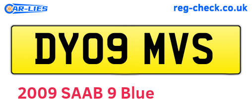 DY09MVS are the vehicle registration plates.