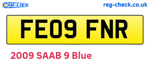 FE09FNR are the vehicle registration plates.