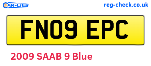 FN09EPC are the vehicle registration plates.