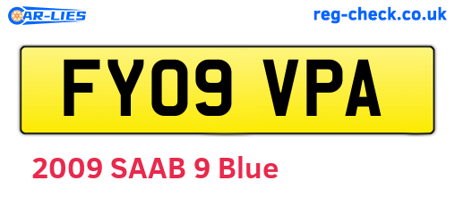 FY09VPA are the vehicle registration plates.