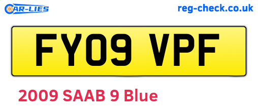 FY09VPF are the vehicle registration plates.