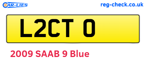 L2CTO are the vehicle registration plates.