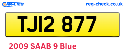 TJI2877 are the vehicle registration plates.