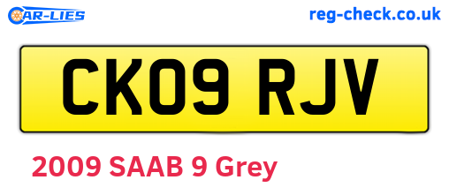 CK09RJV are the vehicle registration plates.