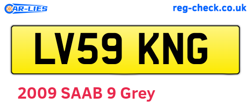 LV59KNG are the vehicle registration plates.