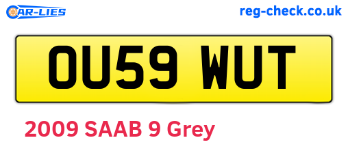 OU59WUT are the vehicle registration plates.