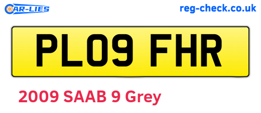 PL09FHR are the vehicle registration plates.