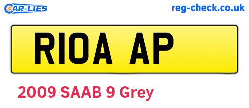 R10AAP are the vehicle registration plates.
