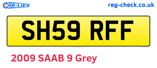 SH59RFF are the vehicle registration plates.