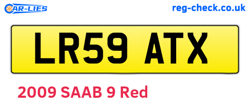 LR59ATX are the vehicle registration plates.