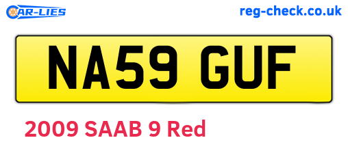 NA59GUF are the vehicle registration plates.