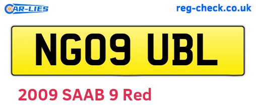 NG09UBL are the vehicle registration plates.