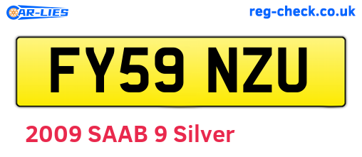 FY59NZU are the vehicle registration plates.