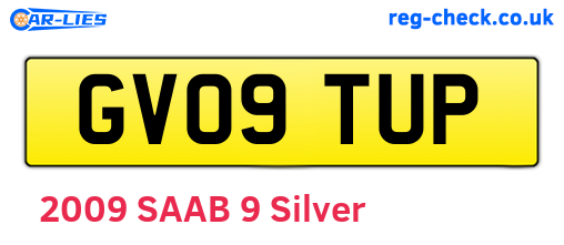 GV09TUP are the vehicle registration plates.
