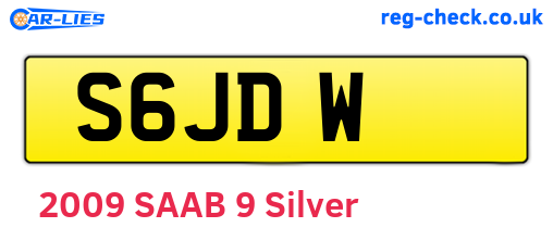 S6JDW are the vehicle registration plates.