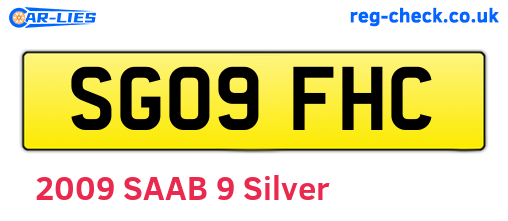 SG09FHC are the vehicle registration plates.