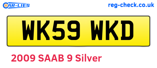 WK59WKD are the vehicle registration plates.