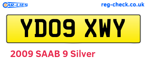 YD09XWY are the vehicle registration plates.