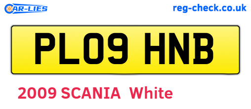 PL09HNB are the vehicle registration plates.