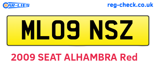 ML09NSZ are the vehicle registration plates.