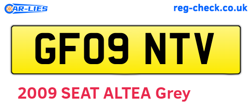 GF09NTV are the vehicle registration plates.