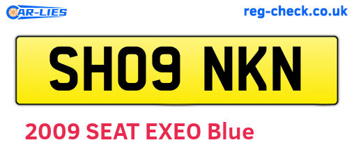 SH09NKN are the vehicle registration plates.