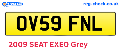 OV59FNL are the vehicle registration plates.