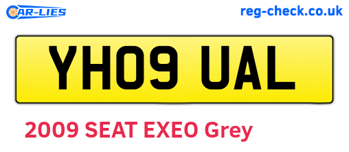 YH09UAL are the vehicle registration plates.