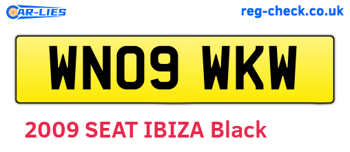 WN09WKW are the vehicle registration plates.