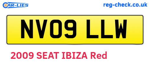 NV09LLW are the vehicle registration plates.