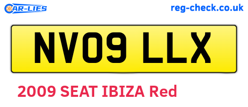 NV09LLX are the vehicle registration plates.