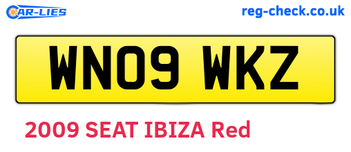 WN09WKZ are the vehicle registration plates.