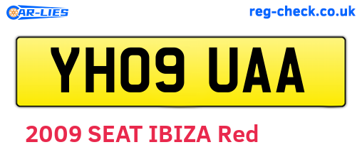 YH09UAA are the vehicle registration plates.