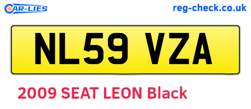 NL59VZA are the vehicle registration plates.