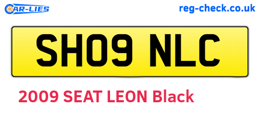 SH09NLC are the vehicle registration plates.