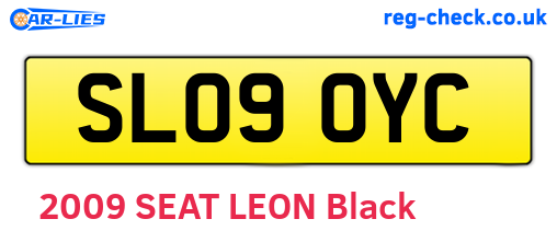 SL09OYC are the vehicle registration plates.