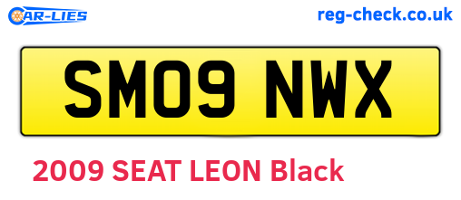 SM09NWX are the vehicle registration plates.