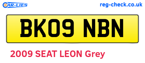 BK09NBN are the vehicle registration plates.