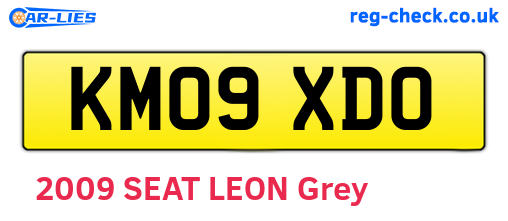 KM09XDO are the vehicle registration plates.
