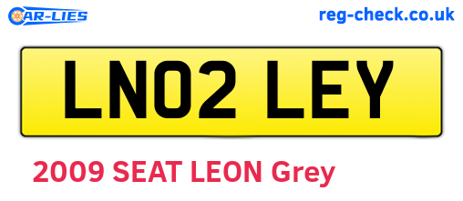 LN02LEY are the vehicle registration plates.
