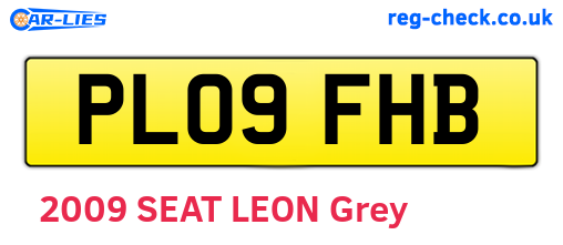PL09FHB are the vehicle registration plates.