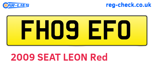 FH09EFO are the vehicle registration plates.