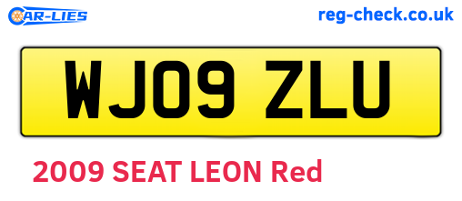 WJ09ZLU are the vehicle registration plates.