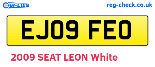 EJ09FEO are the vehicle registration plates.