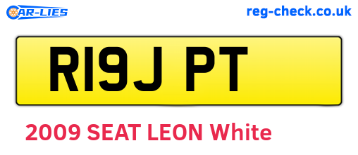 R19JPT are the vehicle registration plates.