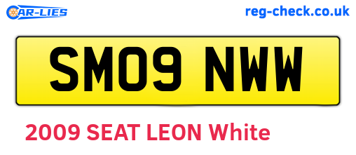 SM09NWW are the vehicle registration plates.