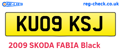 KU09KSJ are the vehicle registration plates.