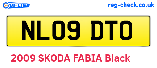 NL09DTO are the vehicle registration plates.